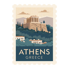 Athens Greece Vector