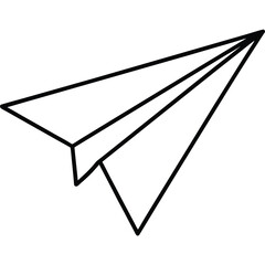 paper plane isolated on white