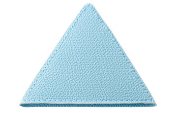 Abstract Blue Triangle Shape On Transparent Isolated Background Design