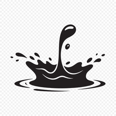Splash and wave design elements. Water splash vector. Fresh droplet isolated black set icon. Vector illustration eps 10