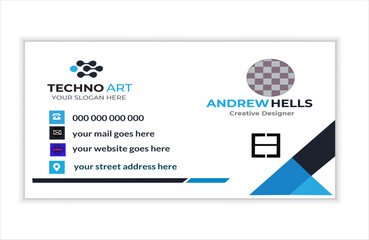:Modern creative business card and name card template vector design. Futuristic business card design.
