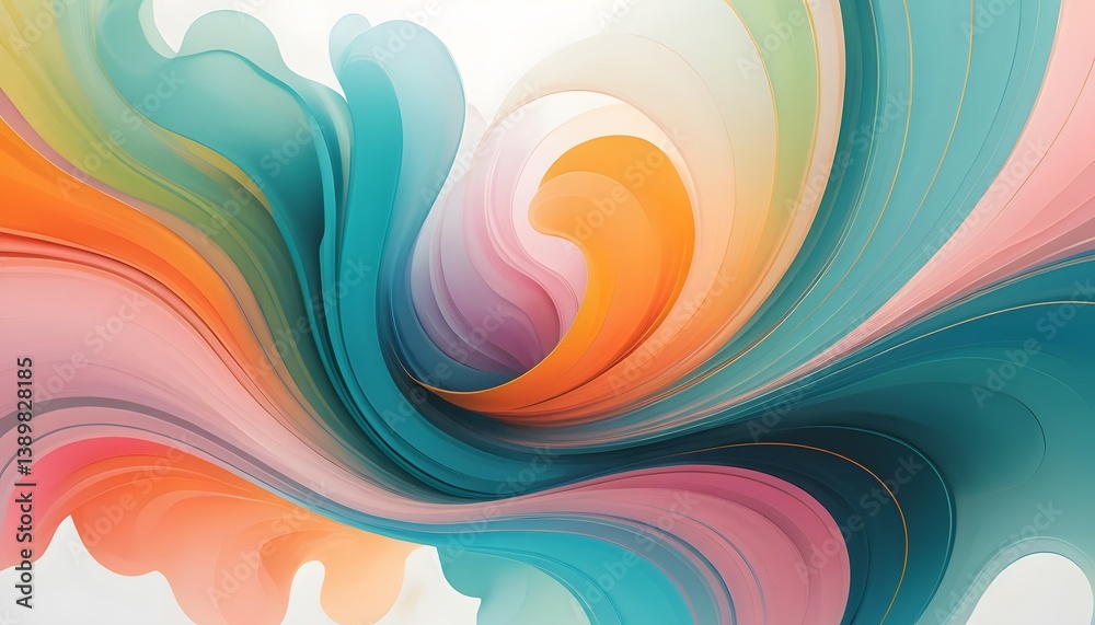 Leinwandbilder abstract gradient background. vibrant colors flow. energy and movement. smooth transitions create. j