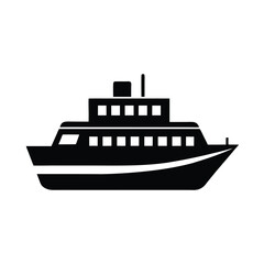 Obraz premium vector illustration of a ship