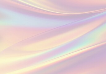 Obraz premium Soft pastel iridescent folds with subtle rainbow hues create a dreamy ethereal background effect