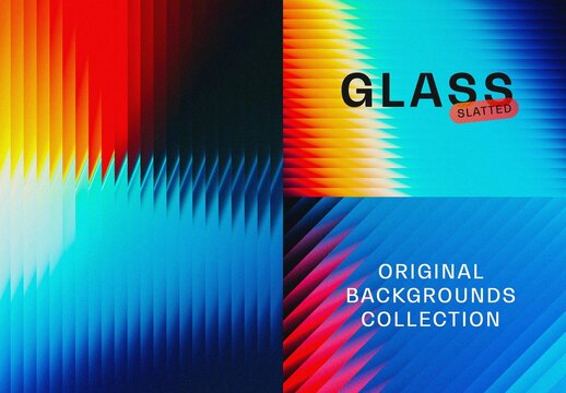 Horizontal Slatted Glass Backgrounds