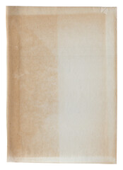 Vintage background of old ancient torn paper texture isolated