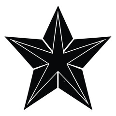 star metallic texture overlays design silhouette vector illustration