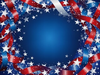 Patriotic American Flag Design with Stars and Stripes
