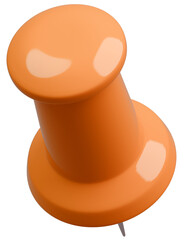 3D背景素材_画鋲_オレンジ