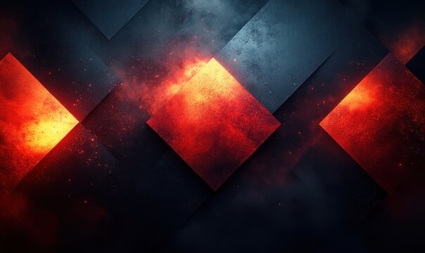 Futuristic Abstract Red Black Gradient Digital Art Design with Carbon Fiber Texture for Background and Graphics - Powered by Adobe