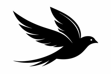a bird flying design silhouette vector illustration