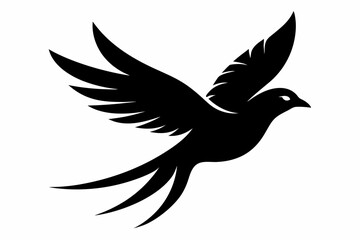 a bird flying design silhouette vector illustration