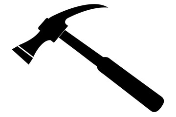 a hammer tool design silhouette vector illustration