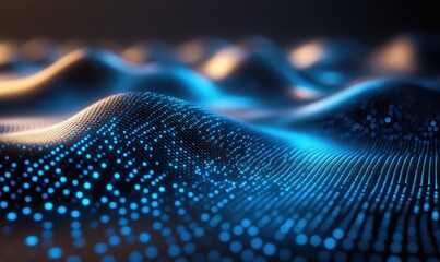 Futuristic Carbon Fiber Texture with Turquoise Glow for Background and Graphic Design