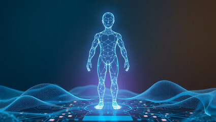Futuristic Human Body Technology Concept