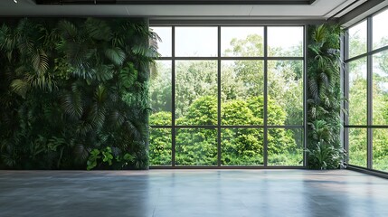 Indoor garden wall filled with lush greenery picture