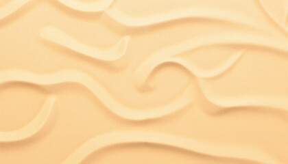 Fototapeta premium Abstract wavy lines in soft beige tones for modern design 