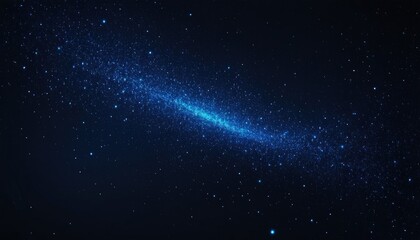 Celestial Galaxy: A breathtaking view of a vast and shimmering galaxy. The deep blue expanse of space is punctuated by countless stars, creating a mesmerizing spectacle of cosmic beauty.