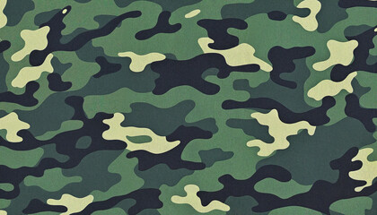 Fototapeta premium Camouflage pattern in green and beige tones for design use 