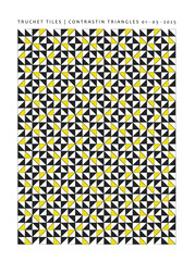 Truchet Tiles Contrastin Triangles
