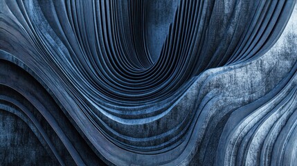 Abstract Blue Waves, Interior Design, Texture