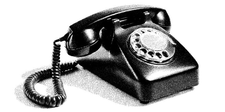 Retro phone collage with vintage poster vibes, 90s colour splash, and a screaming mouth &mdash; bold and expressive