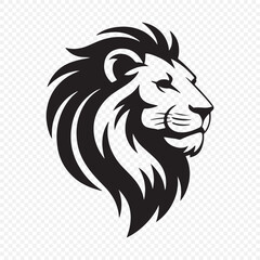 lion head silhouette vector illustration eps 10