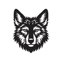 Coyote Silhouette - Illustration of Coyote - Coyote Vector.