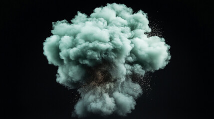 Smoke or rain Cloud Isolated on Black Background White clouds or fog set for fog design. Smog. Abstract clouds