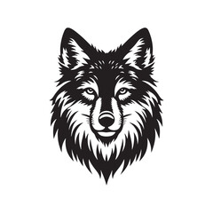 Coyote Silhouette - Minimalist Coyote Animal Design - Coyote Vector - Illustration Of Coyote.