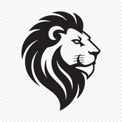 lion head silhouette vector illustration eps 10