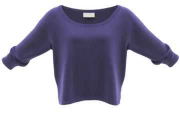Isolated Purple Sweater Illustration On Transparent Background Fashion Apparel