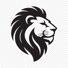 Lion face silhouette. Lion head vector illustration eps 10