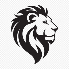 Obraz premium Lion face silhouette. Lion head vector illustration eps 10