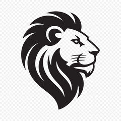 Lion face silhouette. Lion head vector illustration eps 10