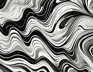 abstract black and white pattern like psychedelic background