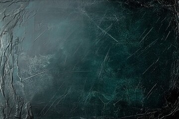 Rough and textured green surface with abstract patterns