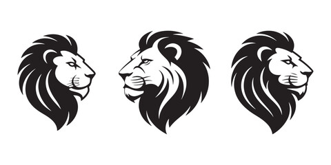 Lion head icon. Lion head silhouette. Vector file illustration eps 10