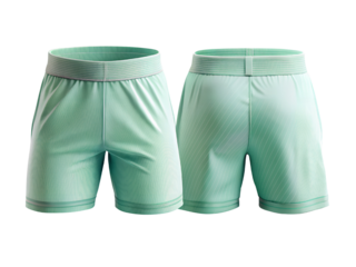 Mint Green Men's Boxer Briefs Front And Back View, Boxer Mockup, Boxer isolated, Boxer transparent background, Boxer Png