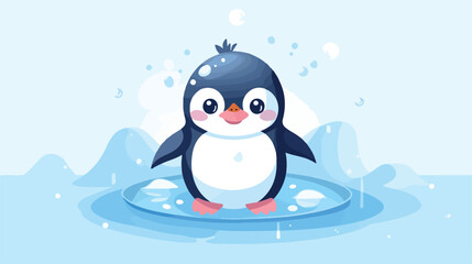 Adorable Penguin Character Design with Tiny Body for Kawaii Animal Lovers