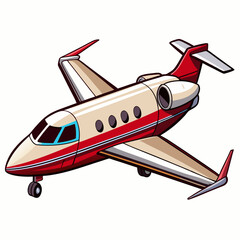 airplane isolated on white