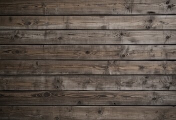 A close-up view of a rustic wood texture background, showcasing rich, warm tones of brown and tan, with visible grain patterns, knots, and natural imperfections that add character.