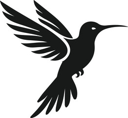 Hummingbird silhouette vector