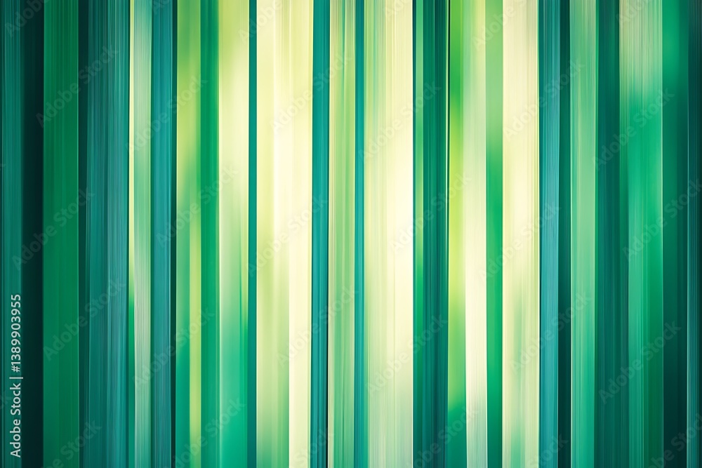 Aufkleber abstract green vertical lines texture with blurry effect and light pastel tones