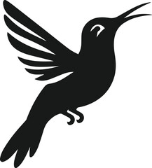 Hummingbird silhouette vector