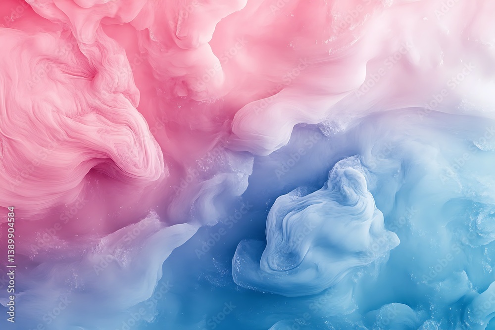 Poster abstract swirls texture with pink and blue fluid design for backgrounds & overlays