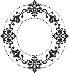 Decorative Frame Elegant Element Design Eastern Stock illustration