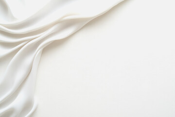 High quality white cotton fabric with smooth texture perfect for creative illustrations and textile design projects