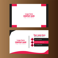 Modern Business Card with Two Sides, Company card,