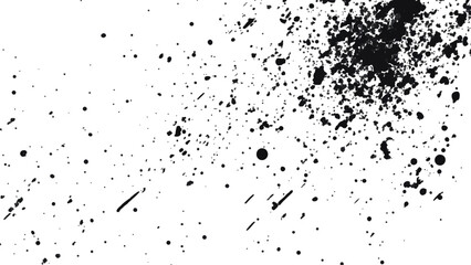 Dirt dust texture isolated on white background, top view. Old dusty grain film overlay. Scratched dotted texture. Overlay textures set stamp with grunge effect.